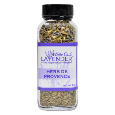 Front view of Herbs de Provence Seasoning packaging showing label and product details