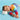 Lifestyle image of Axolotl Warmies Junior plush being used by a child for comforting warmth and play