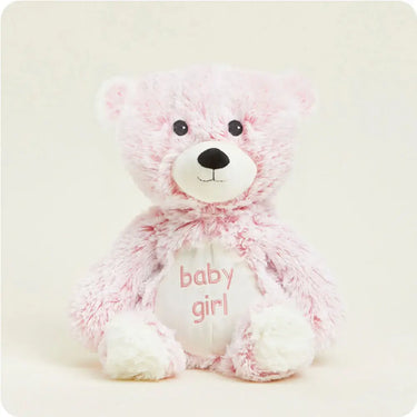 Baby Girl Bear Warmies Large plush designed to provide soothing warmth and comfort