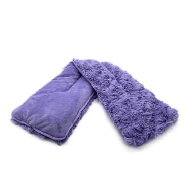Curly Purple Warmies Neck Wrap designed to provide soothing warmth and comfort around the neck
