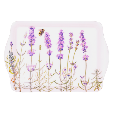 Snack tray from Dishes collection featuring lavender design for serving snacks and small items