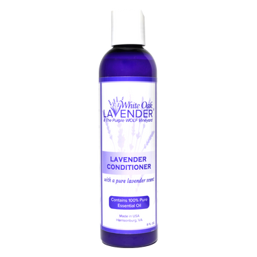 Front view of 8oz Lavender Conditioner bottle showing product label