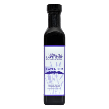 Front view of Lavender Balsamic bottle showing product label and packaging