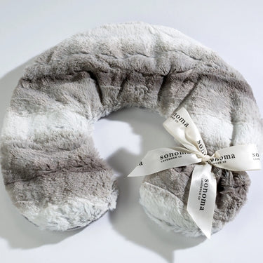 lavender Neck Pillow in Angora Platinum pattern for soothing relaxation and neck support