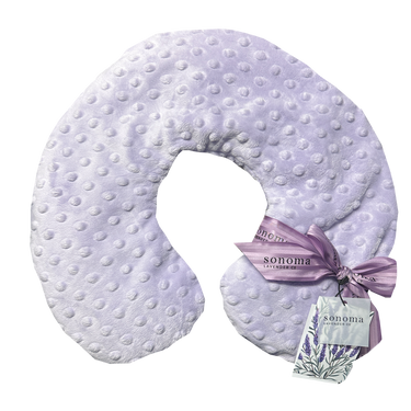 Lavender Neck Pillow in Lilac Dot pattern for soothing relaxation and neck support