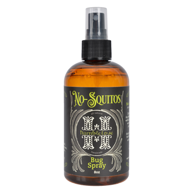 Front view of 8 oz Nosquitos Bug Spray bottle showing product label and packaging