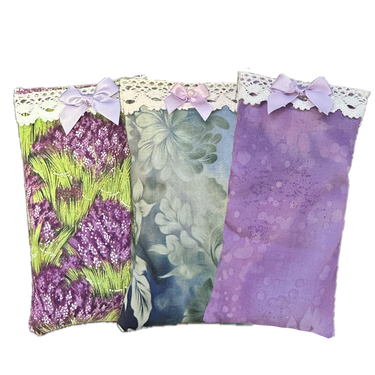 Pillow Pal lavender pouch designed to tuck inside a pillowcase for a calming scent