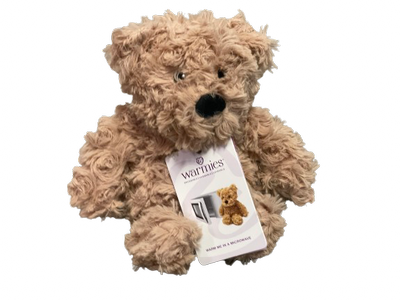 Warmies Brown Curly Bear Junior