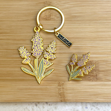Key Chain Enamel Lavender