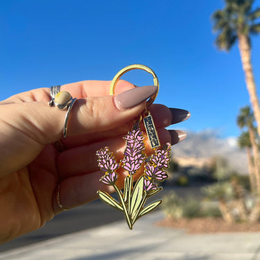 Key Chain Enamel Lavender