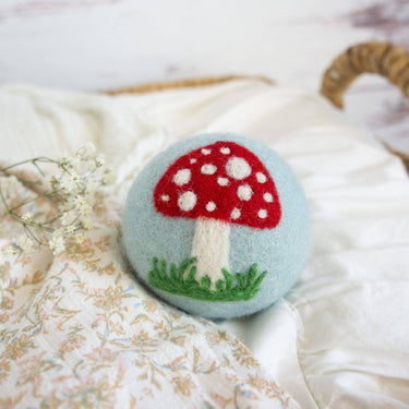 Single Wool Dryer Ball Mushroom