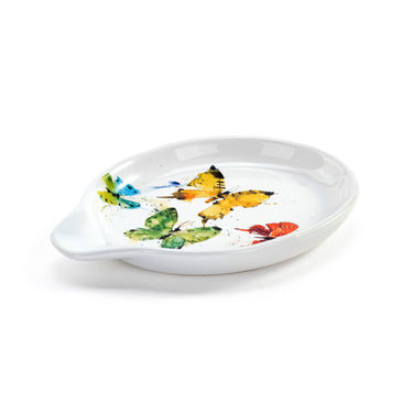 Flock of Butterflies Oval Spoon Rest