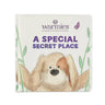 Children's board book "A Secret Special Place" featuring colorful illustrations and an engaging story