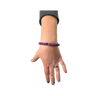 Amethyst bead bracelet featuring natural stones and elegant design