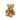 Brown Curly Bear Warmies Junior plush designed to provide soothing warmth and comfort