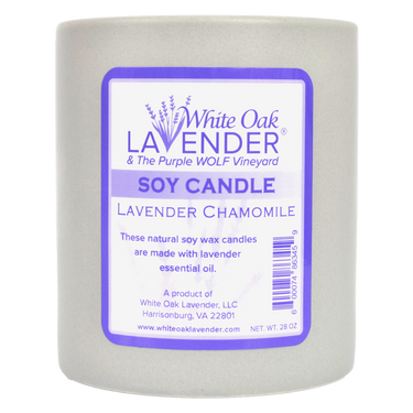 28oz chamomile candle front view