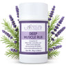 Front view of Deep Muscle Rub container showing product label and packaging