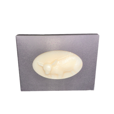 Front view of Goat Milk Soap Bar in box packaging