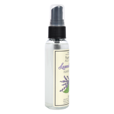 Left side of Lemon Hand Sanitizer bottle showing shape and design
