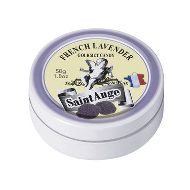 Sealed Saint-Ange Lavender Hard Candy showing packaging and product details