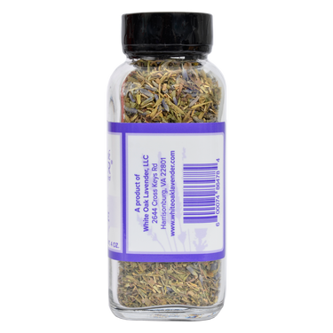 Right side of Herbs de Provence Seasoning showing other additional information