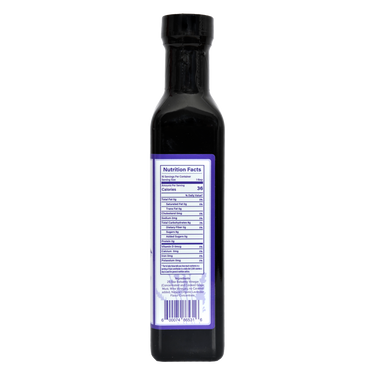 Right side view of Lavender Balsamic bottle showing ingredients and product information