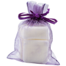 Front view of Lavender Guest Soap showing product label and packaging for gentle cleansing