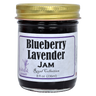 Front view of Lavender Jam jar showing product label and 
packaging