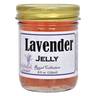 Front view of Lavender Jelly jar showing product label and packaging