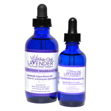Front view of Massage Oil  set featuring multiple bottle sizes