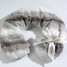 lavender Neck Pillow in Angora Platinum pattern for soothing relaxation and neck support