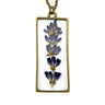 Lavender Pendant Necklace front view in a studio setting, showcasing the pendant design, chain, and packaging clearly
Lavender Pendant Necklace front view in a lifestyle setting