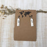 Lavender sprig earrings featuring delicate lavender-inspired design