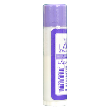 Left side view of Lip Balm showing UPC code