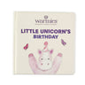 Children's board book "Little Unicorn’s Birthday" featuring colorful illustrations and engaging story