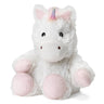 White Unicorn Warmies Junior plush designed to provide soothing warmth and comfort